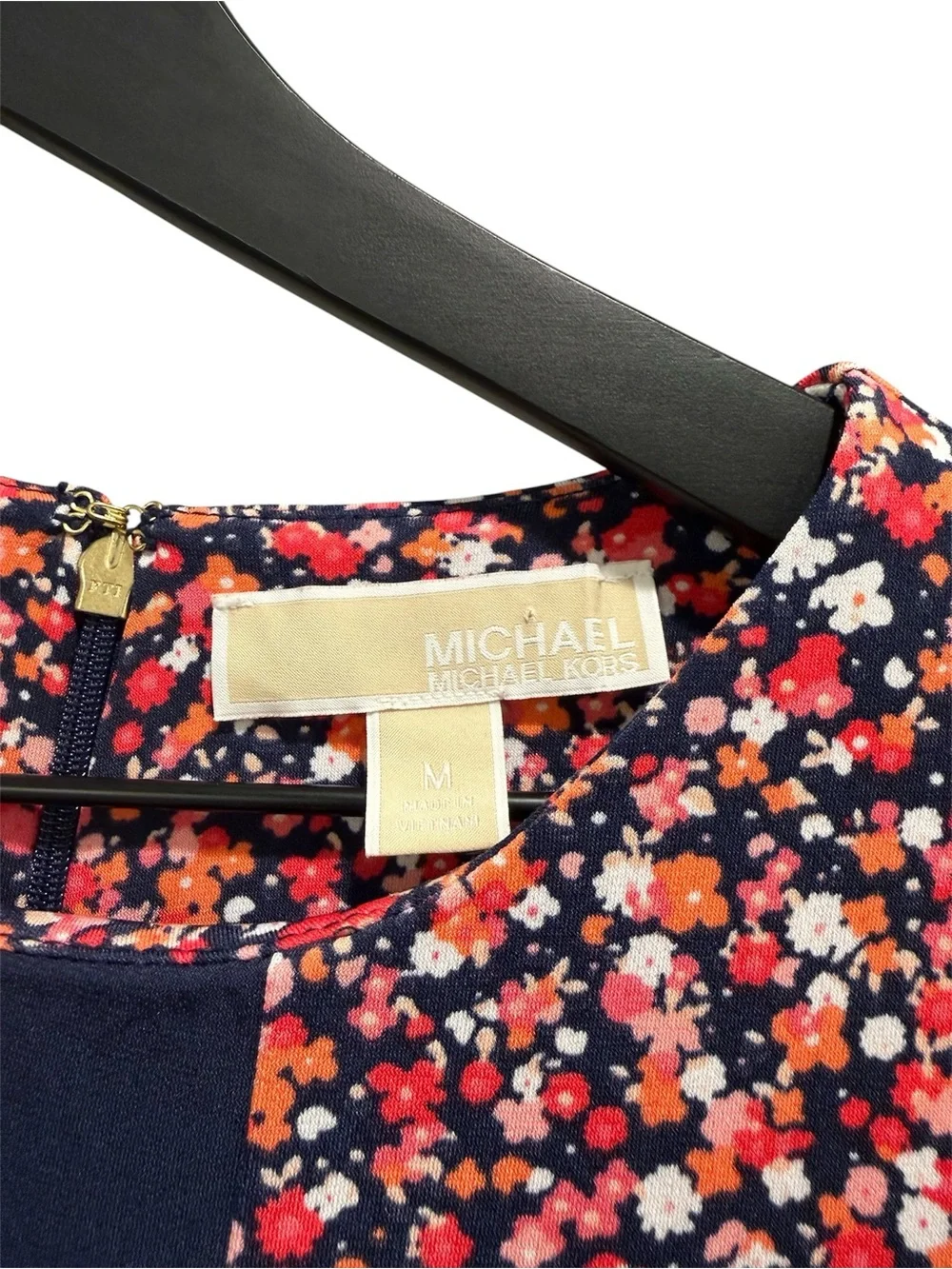 Michael Kors Sleeveless Floral Dress Multi Color Print Size Medium